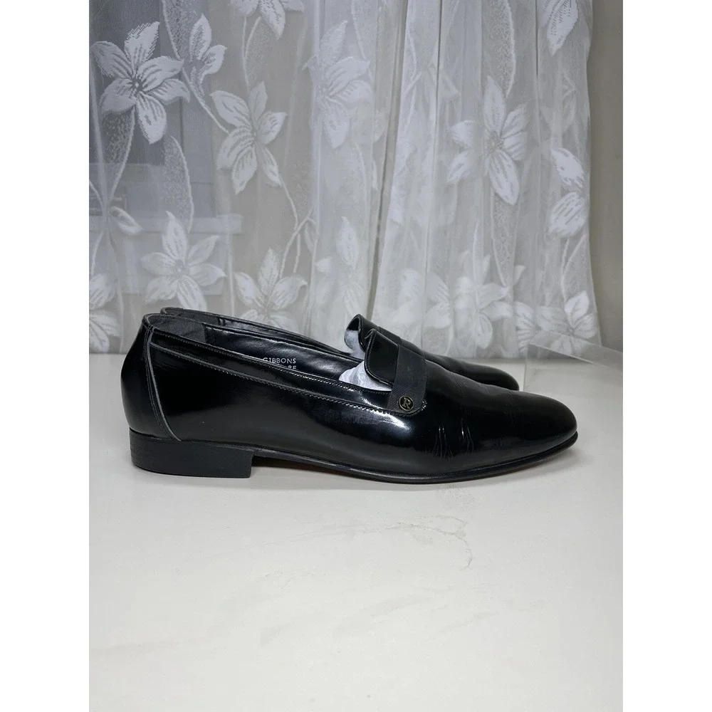 Rembrandt  Barratts Mens GIBBONS Dressy Shoes Sz 9 Black Patent Leather